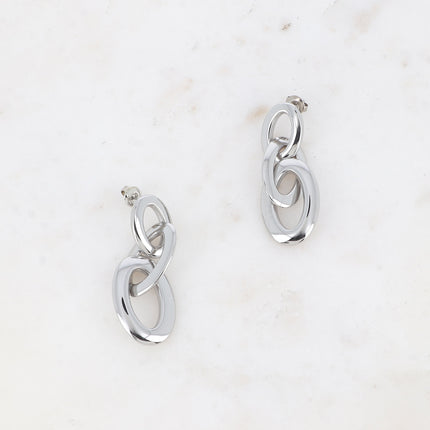 Boucles puces Hestia - 3 anneaux ovales