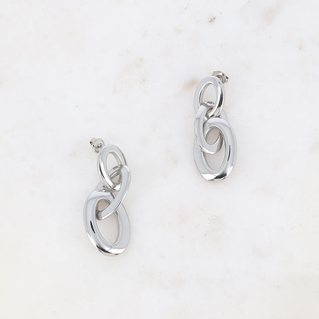 Boucles puces Hestia - 3 anneaux ovales