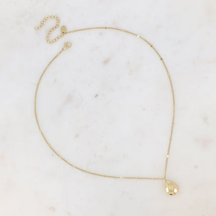 Collier Belita - pendentif goutte avec étoile gravée et oxyde de zirconium