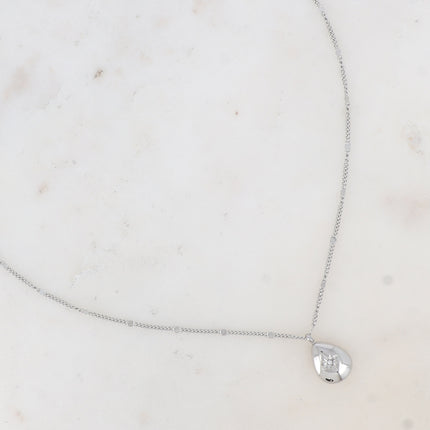 Collier Belita - pendentif goutte avec étoile gravée et oxyde de zirconium
