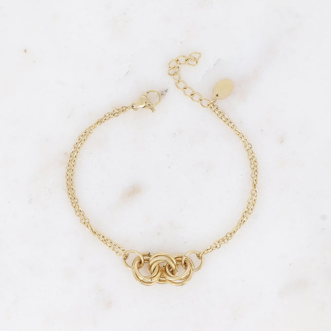 Bracelet Anéa - triple maille de 3 anneaux