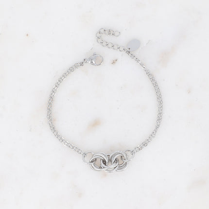 Bracelet Anéa - triple maille de 3 anneaux