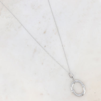 Sautoir Essra - grand pendentif anneau lisse