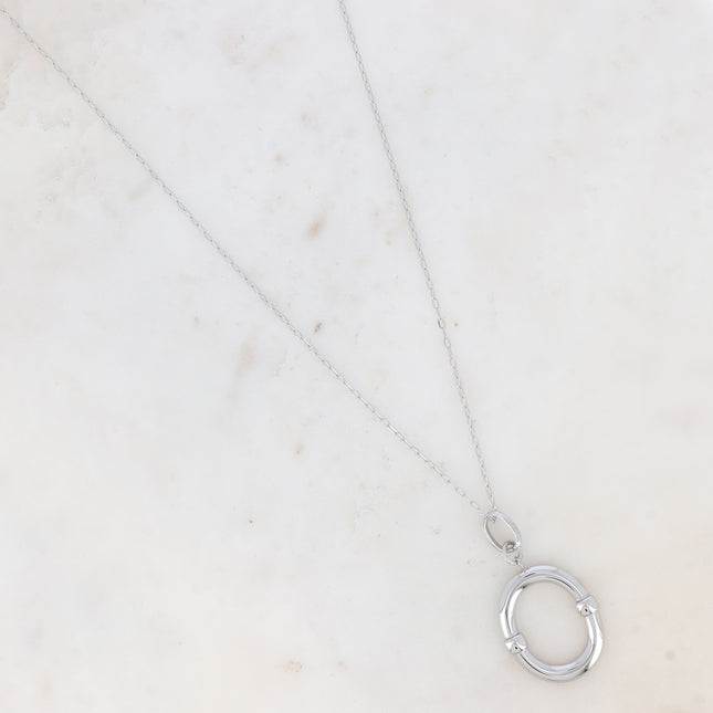 Sautoir Essra - grand pendentif anneau lisse