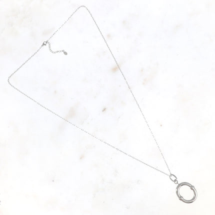 Sautoir Essra - grand pendentif anneau lisse