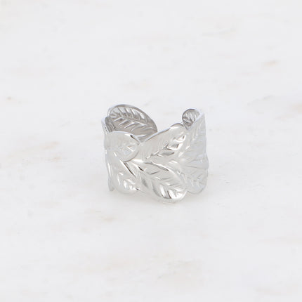Bague Chanis - motif floral texturé