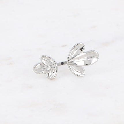 Bague - motif floral texturé