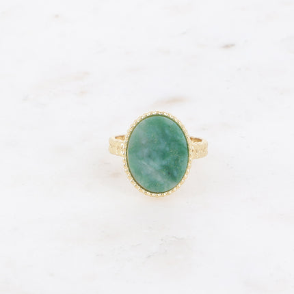 Bague Eline - pierre naturelle ovale