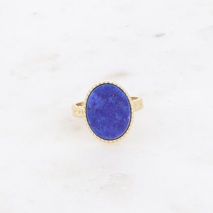 Bague Eline - pierre naturelle ovale