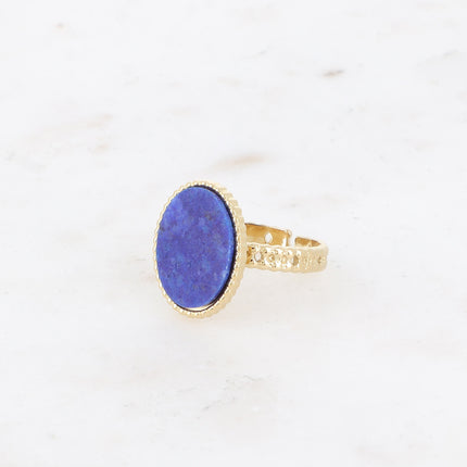 Bague Eline - pierre naturelle ovale