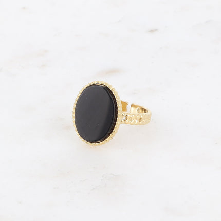 Bague Eline - pierre naturelle ovale