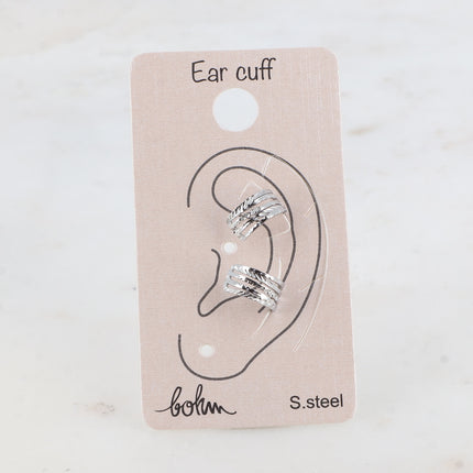 Boucles Earcuffs Sita - lignes ajourées et texturées