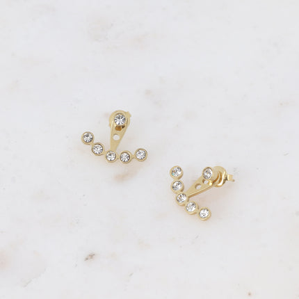 Boucles puces Oceano - oxydes de zirconium et pièce interchangeable