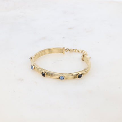 Jonc strié Eden - cristaux Swarovski® PP20