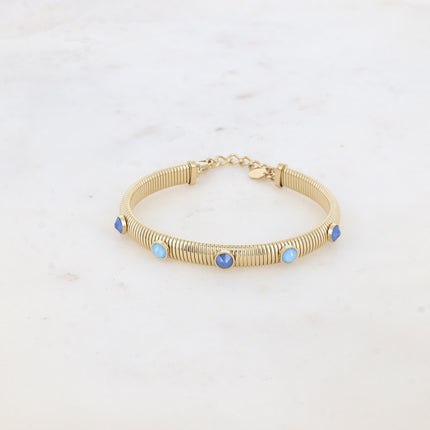 Jonc strié Eden - cristaux Swarovski® PP20