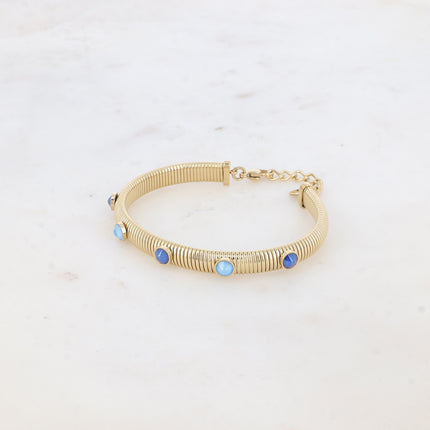 Jonc strié Eden - cristaux Swarovski® PP20