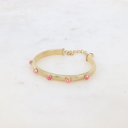 Jonc strié Eden - cristaux Swarovski® PP20