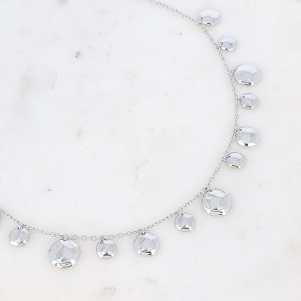 Collier Sileas - pampilles concaves rondes
