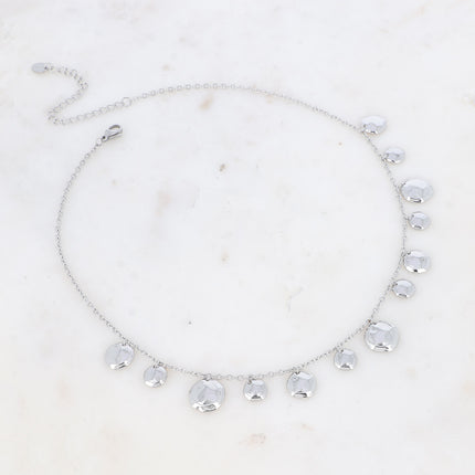 Collier Sileas - pampilles concaves rondes