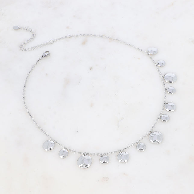 Sileas necklace - round concave tassels