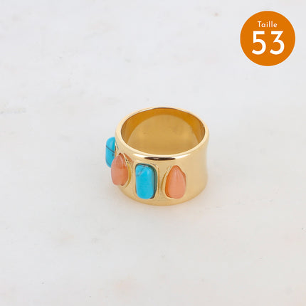 Bague Océa - 4 pierres naturelles