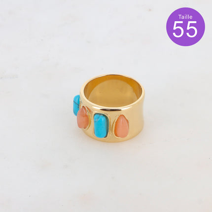 Bague Océa - 4 pierres naturelles