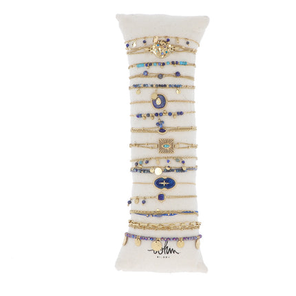 Set of 16 bracelets - gold - average price of €5.70/pc