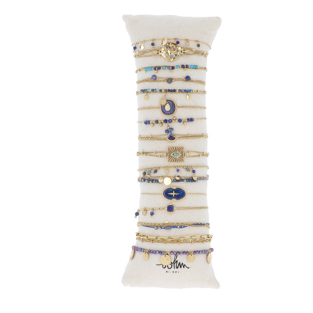 Set of 16 bracelets - gold - average price of €5.70/pc