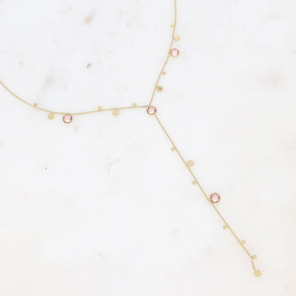 Collier Khalissa Y - cristaux Swarovski® PP20