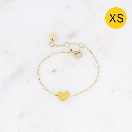 Bracelet Yesenia XS - coeur émaillé