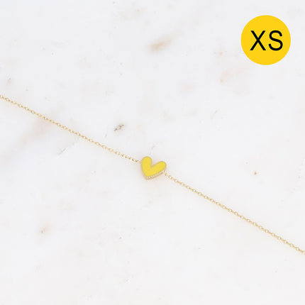 Bracelet Yesenia XS - coeur émaillé