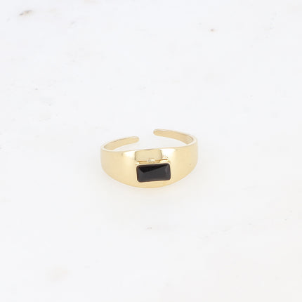 Bague - cristal rectangulaire