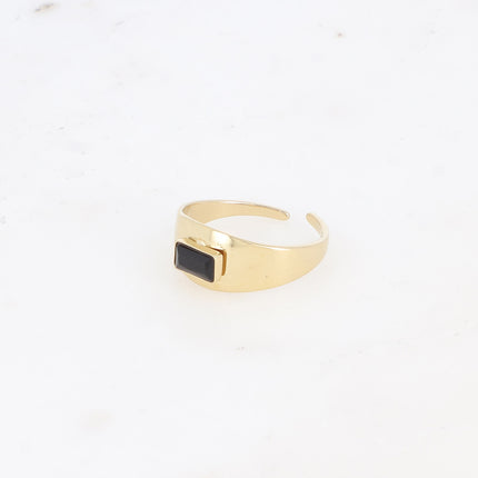 Bague - cristal rectangulaire