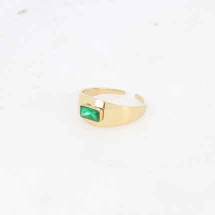 Bague - cristal rectangulaire