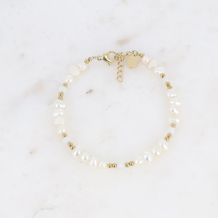 Bracelet Galice - perles, pierres naturelles et perles d'eau douce