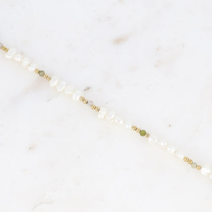 Bracelet Galice - perles, pierres naturelles et perles d'eau douce