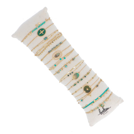 Set of 16 bracelets - gold - average price of €5.50/pc