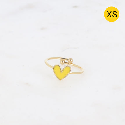 Bague Yesenia XS - coeur émaillé