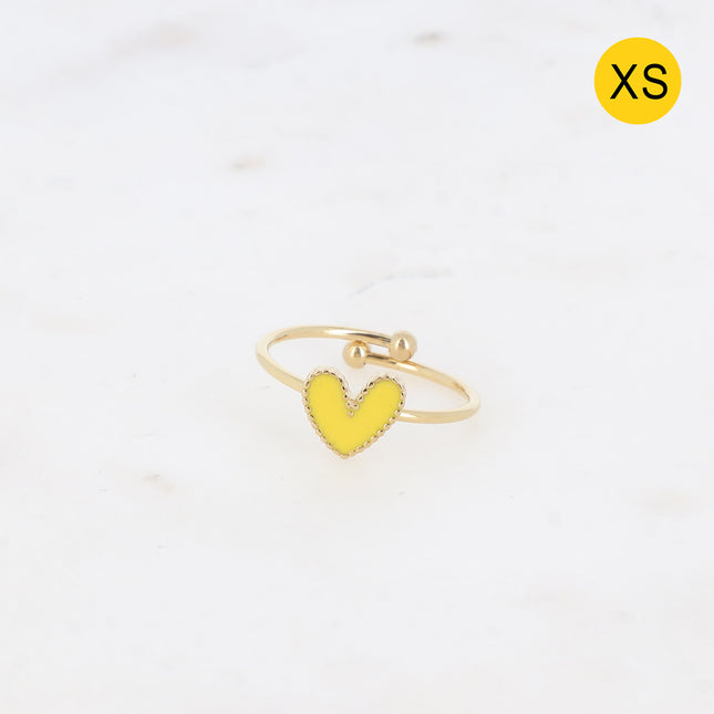 Bague Yesenia XS - coeur émaillé
