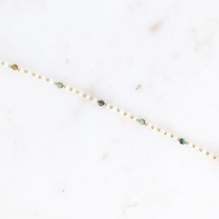Bracelet Adella - perles d'eau douce et pierres naturelles