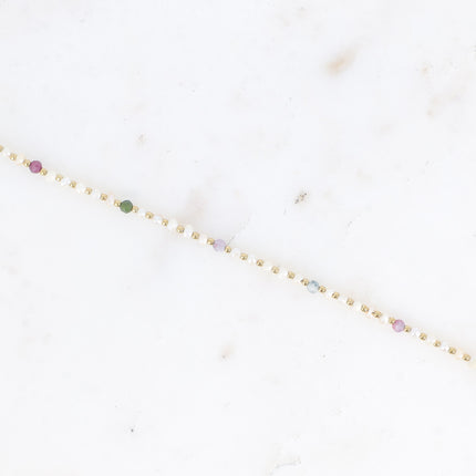 Bracelet Adella - perles d'eau douce et pierres naturelles