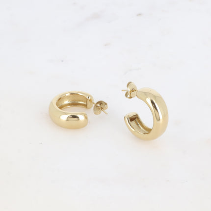 Creole earrings - classic 23x23mm