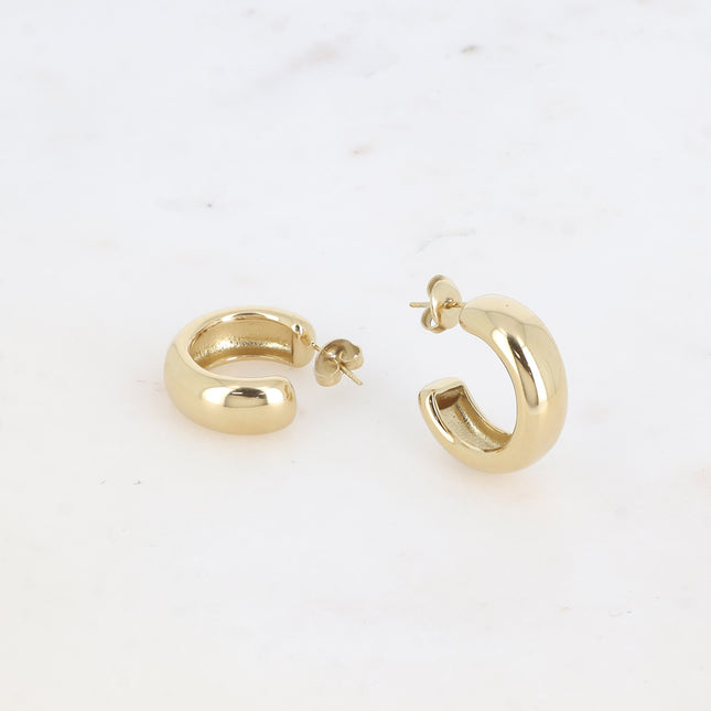 Creole earrings - classic 23x23mm