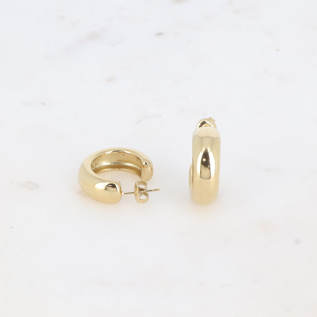 Creole earrings - classic 23x23mm
