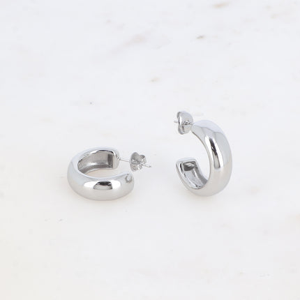 Creole earrings - classic 23x23mm