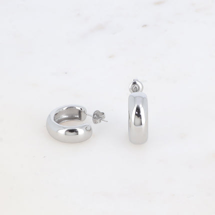 Creole earrings - classic 23x23mm