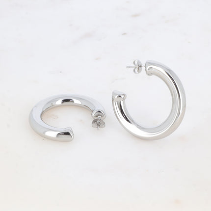 Hoop earrings - thick 40mm