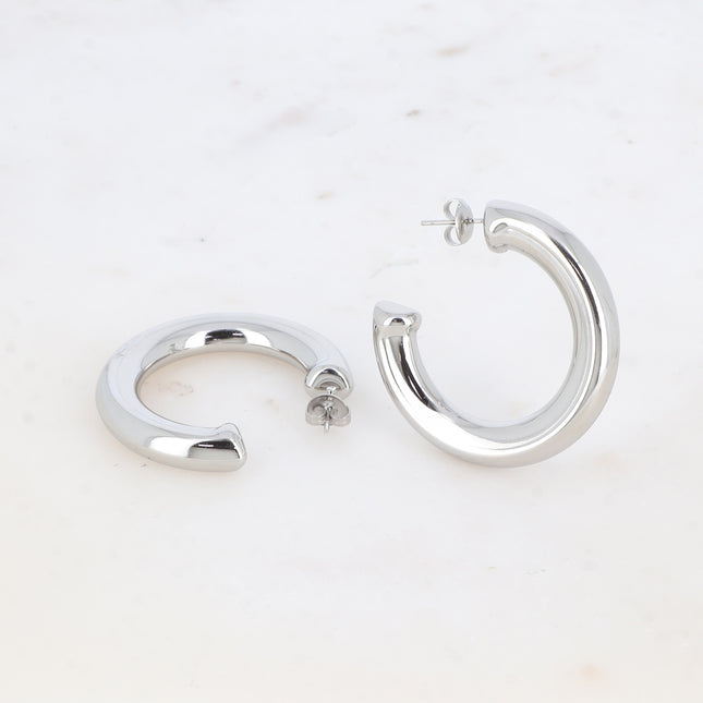 Hoop earrings - thick 40mm