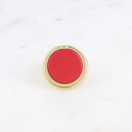 Bague large - pierre naturelle ronde