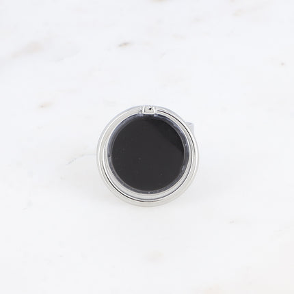 Bague large - pierre naturelle ronde